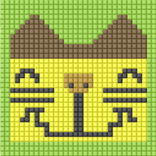 8-bit pixel Castella Cat sticker #10398455