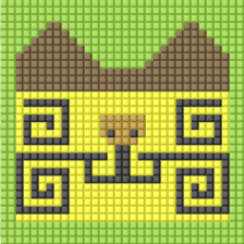 8-bit pixel Castella Cat sticker #10398457