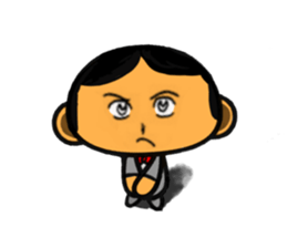 Man in Suit sticker #10398666