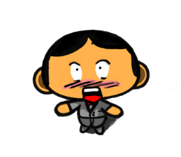 Man in Suit sticker #10398695