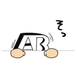 Blood type AB type sticker #10399115