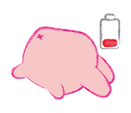 Crayon Pink Rabbit sticker #10399343