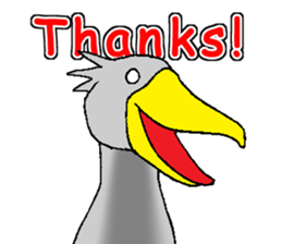 Everyday Conversation with Shoebill sticker #10399485