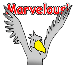 Everyday Conversation with Shoebill sticker #10399494