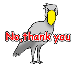 Everyday Conversation with Shoebill sticker #10399502