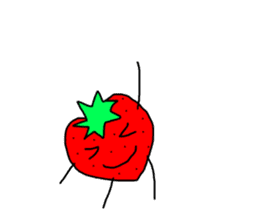 strawberry  life sticker sticker #10399713