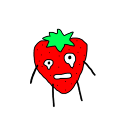 strawberry  life sticker sticker #10399716