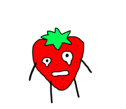 strawberry  life sticker sticker #10399716