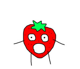 strawberry  life sticker sticker #10399717