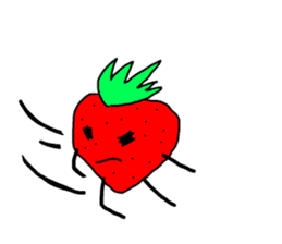 strawberry  life sticker sticker #10399727