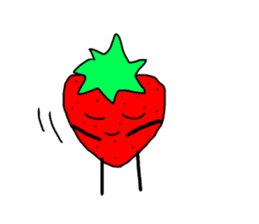 strawberry  life sticker sticker #10399733