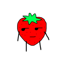 strawberry  life sticker sticker #10399735