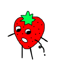 strawberry  life sticker sticker #10399736