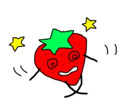 strawberry  life sticker sticker #10399739
