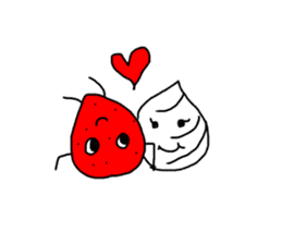 strawberry  life sticker sticker #10399745