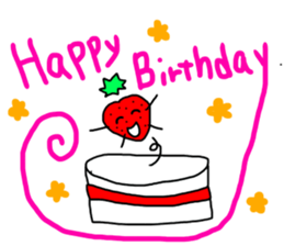 strawberry  life sticker sticker #10399751