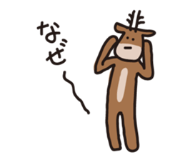 Deer of Japan ver.accident sticker #10400653