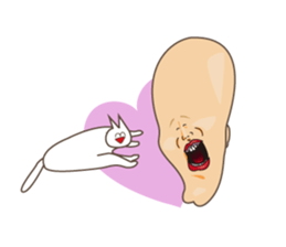 Happiness of the "knob cat", "Michiko" sticker #10400791