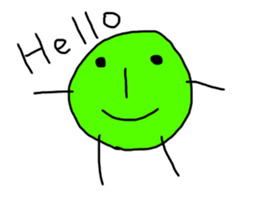 Green&orange sticker #10401112