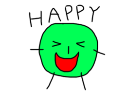 Green&orange sticker #10401113