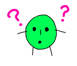 Green&orange sticker #10401115