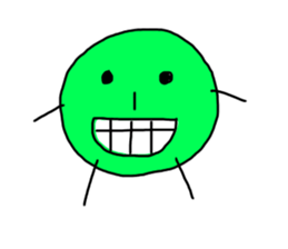 Green&orange sticker #10401118