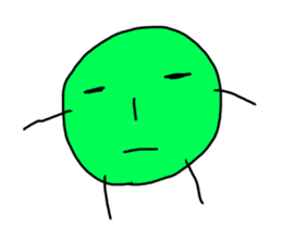 Green&orange sticker #10401121