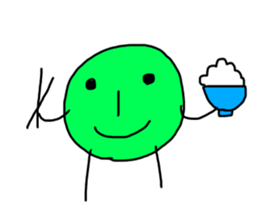 Green&orange sticker #10401123