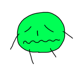 Green&orange sticker #10401131