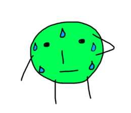 Green&orange sticker #10401138