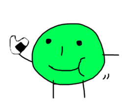 Green&orange sticker #10401140