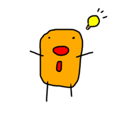 Green&orange sticker #10401151