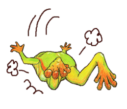 Ama-frogs sticker #10401717