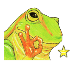 Ama-frogs sticker #10401744
