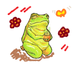 Ama-frogs sticker #10401751