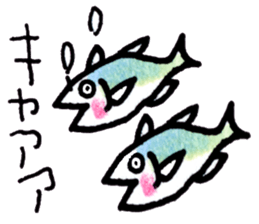 Matsuoka and funny creatures2 sticker #10402277