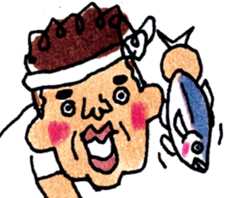 Matsuoka and funny creatures2 sticker #10402278