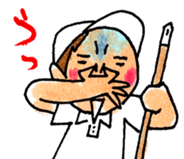 Matsuoka and funny creatures2 sticker #10402293