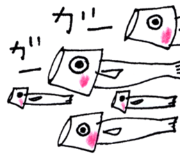 Matsuoka and funny creatures2 sticker #10402297