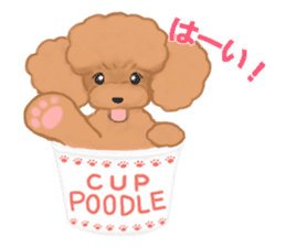 CUP POODLE sticker #10402632