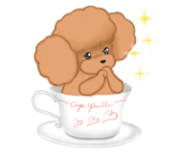 CUP POODLE sticker #10402663