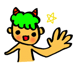 Kawaii Oni-chan (Japanese monster) sticker #10403027