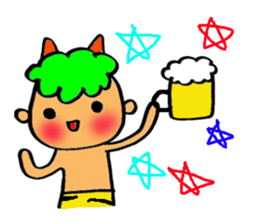 Kawaii Oni-chan (Japanese monster) sticker #10403029