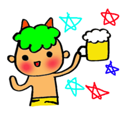 Kawaii Oni-chan (Japanese monster) sticker #10403029