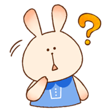 Every day rabbit. sticker #10403074