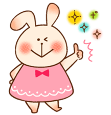 Every day rabbit. sticker #10403082