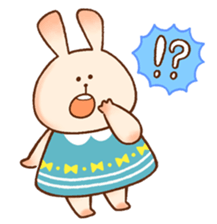 Every day rabbit. sticker #10403084