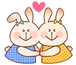 Every day rabbit. sticker #10403097