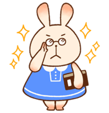 Every day rabbit. sticker #10403102