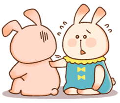 Every day rabbit. sticker #10403103